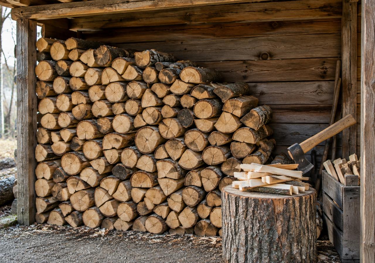 Im Holzschuppen